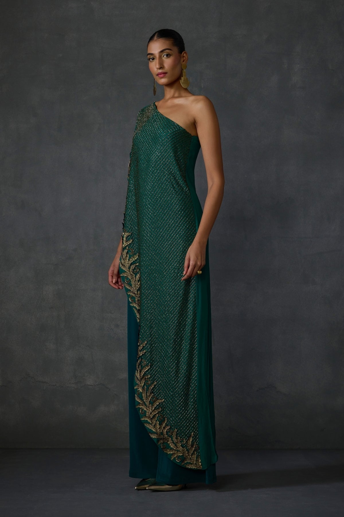 Autumn Fern Offshoulder Jumpsuit Namrata Joshipura Online