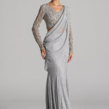 MIDNIGHT TIDE MERMAID DRAPED SAREE