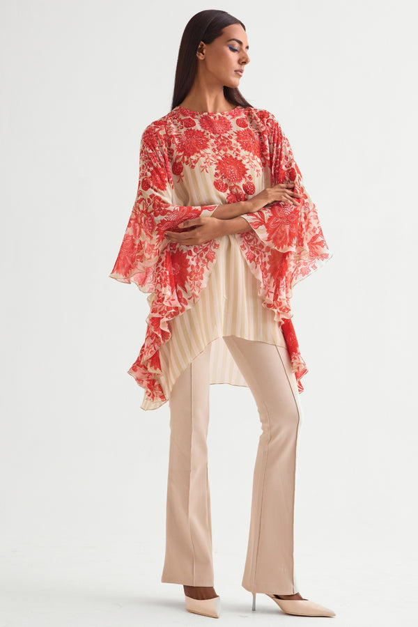 Floret Side Frill Tunic