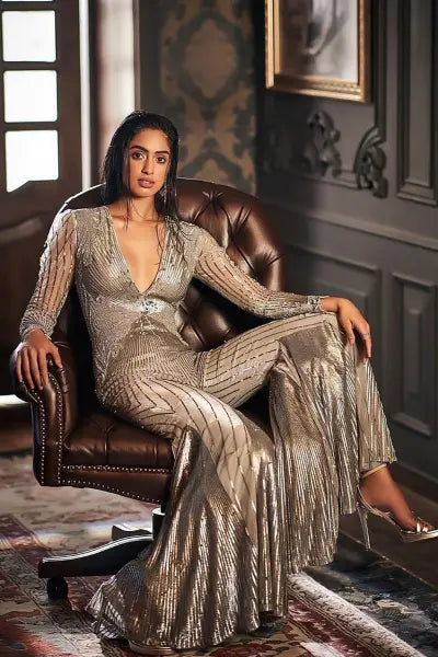 SINI SHETTY IN NJ GLIMMER JUMPSUIT Namrata Joshipura Online (Celebrity Muses)