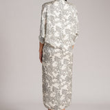 ESTELLE RAYS PRINTED DRAWSTRING DRESS