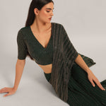 TRACKLINE DRAPED SAREE WITH BLOUSE Namrata Joshipura Online