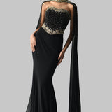 GOLD GILT CORSET WITH SKIRT AND CAPE