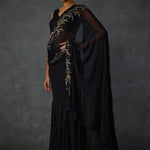 Autumn Fern Godet Draped Saree Namrata Joshipura Online