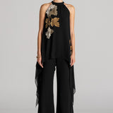 KATNIS HALTER NECK CO-ORD SET