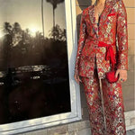 HASLEEN KAUR IN NJ BROCADE PANT SUIT Namrata Joshipura Online (Celebrity Muses)