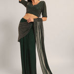 TRACKLINE DRAPED SAREE WITH BLOUSE Namrata Joshipura Online