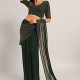 TRACKLINE DRAPED SAREE WITH BLOUSE Namrata Joshipura Online
