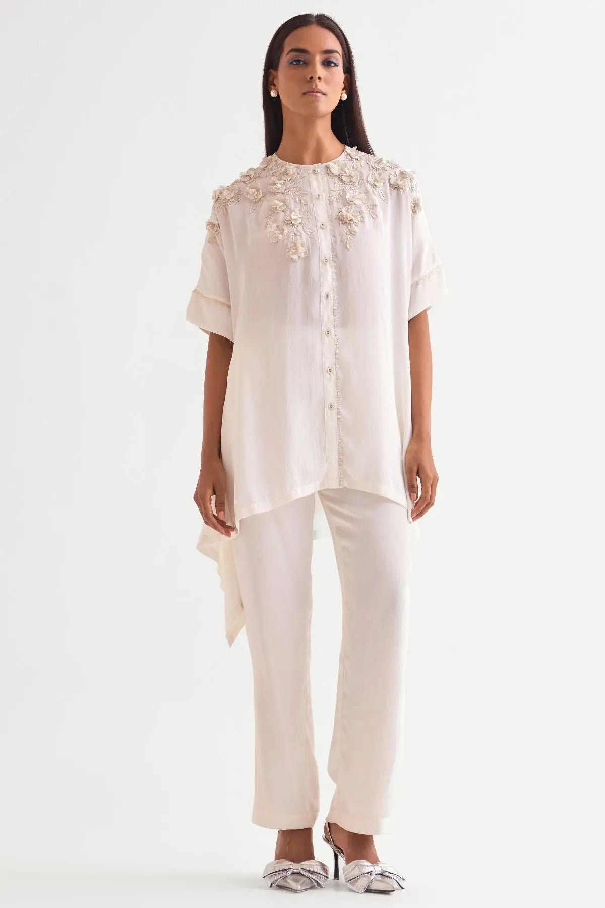 Scrunchy Side Panel Co-Ord Set Namrata Joshipura Online