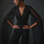 Glissara Cape Sleeves Jumpsuit Namrata Joshipura Online