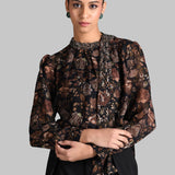 FREYA NECK TIE BOHO TOP