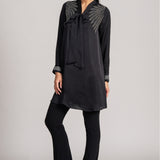 ESTELLE RAYS LONG TUNIC WITH NECK TIE