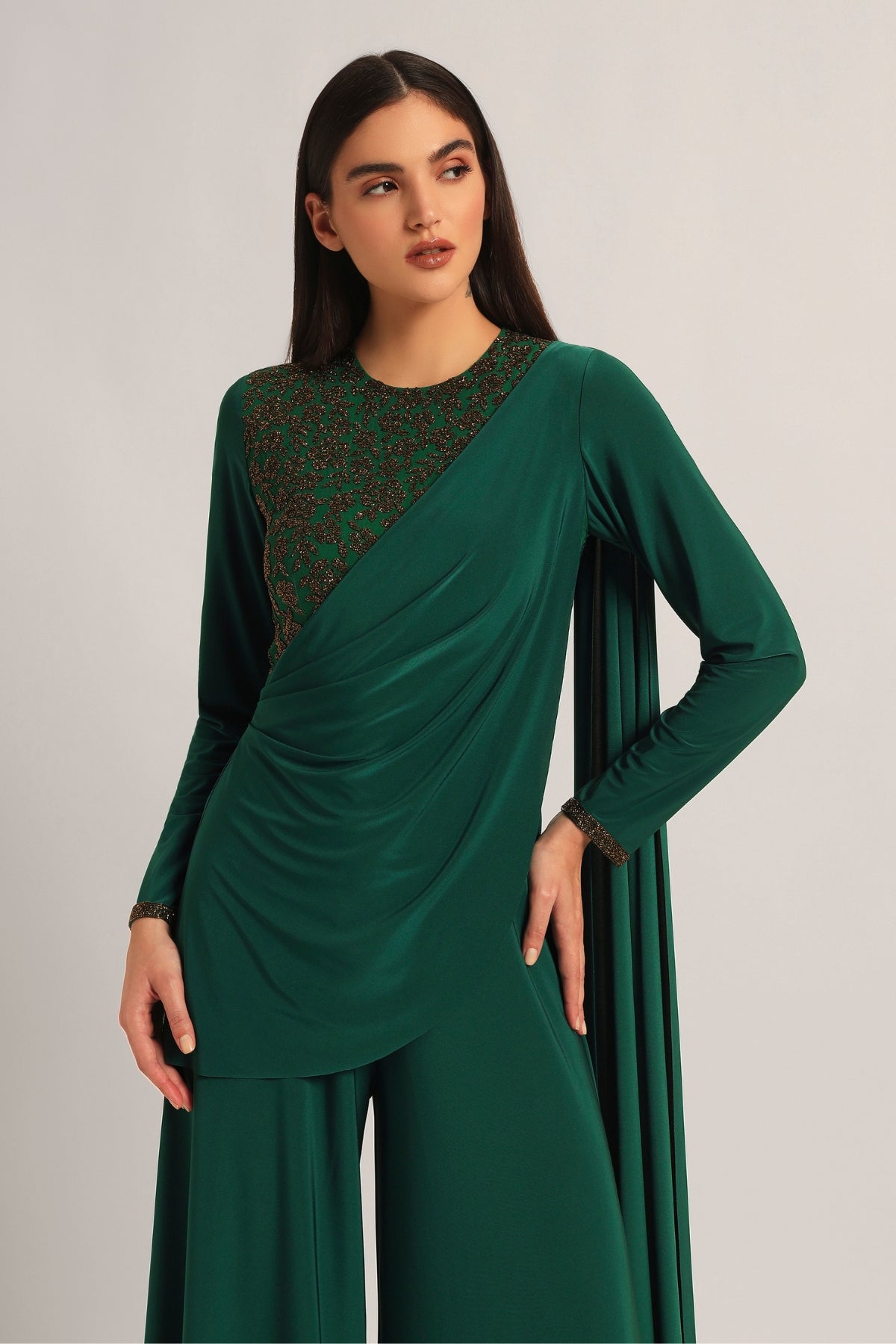 Juliette Front Flap Drape Jumpsuit Namrata Joshipura Online