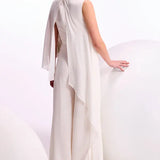 Katniss Asymmetric Drape Jumpsuit Namrata Joshipura