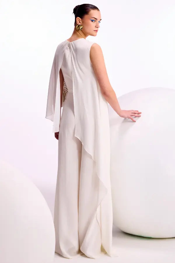 Katniss Asymmetric Drape Jumpsuit Namrata Joshipura
