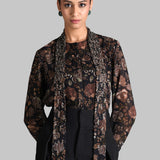 FREYA FRONT OPEN NECK TIE SHIRT