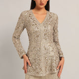 AMARA LONG PEPLUM WITH SHARARA Namrata Joshipura Online