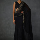 Autumn Fern Godet Draped Saree Namrata Joshipura Online