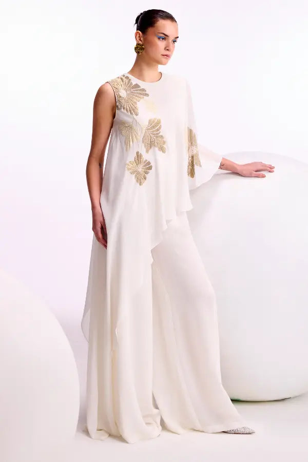 Katniss Asymmetric Drape Jumpsuit Namrata Joshipura