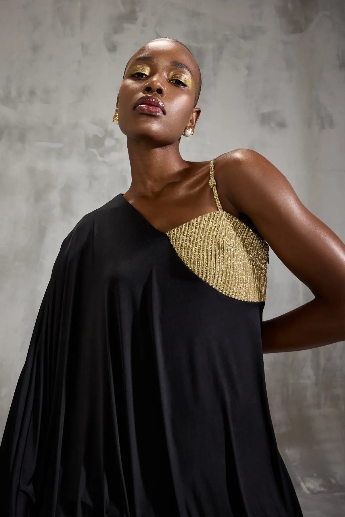 Gleam Sultry Asymetric Drape Dress Namrata Joshipura