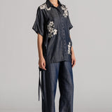 MOON PETAL WAIST TIE CO-ORDSET