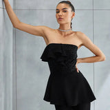 Metallic Hexa Peplum Set Namrata Joshipura