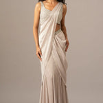 Iris Crusted Blouse With Mermaid Drape Saree Namrata Joshipura Online