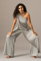 Star Box One Shoulder Jumpsuit