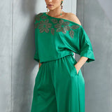 River Leaf Drop Shoulder Jumpsuit Namrata Joshipura