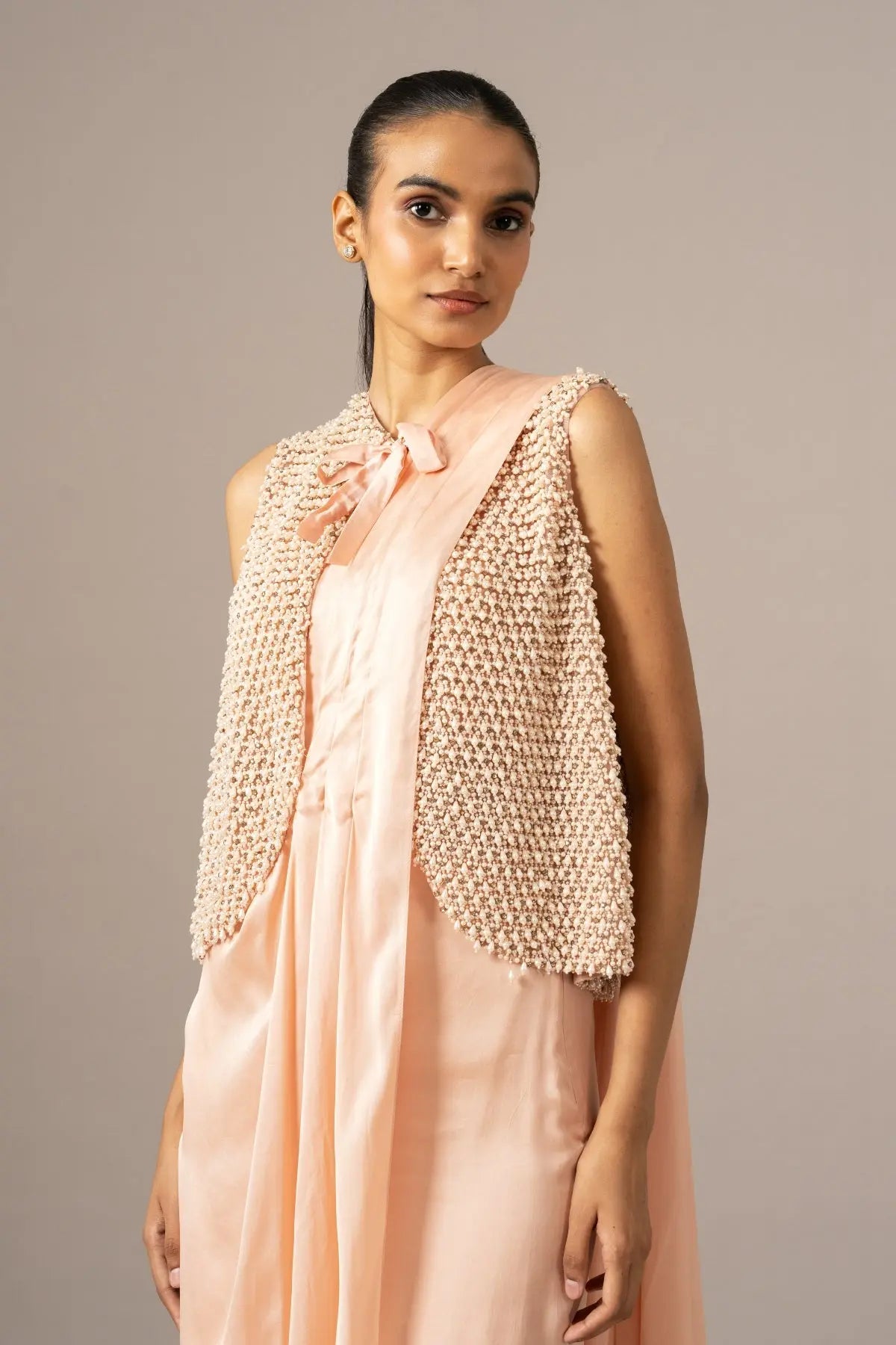 Lulu Crusted Blouse With Draped Saree Namrata Joshipura Online
