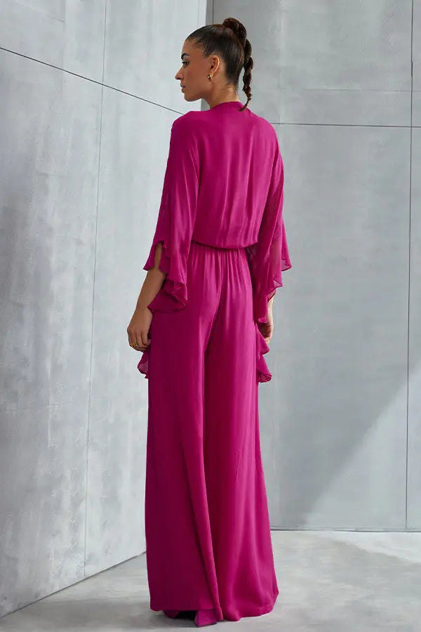 Luna Frill Sleeve Jumpsuit Namrata Joshipura