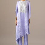 Matrix Yoke Embroidered Kaftan Set Namrata Joshipura Online