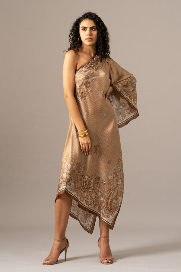 Paisely Scarf Printed Dress