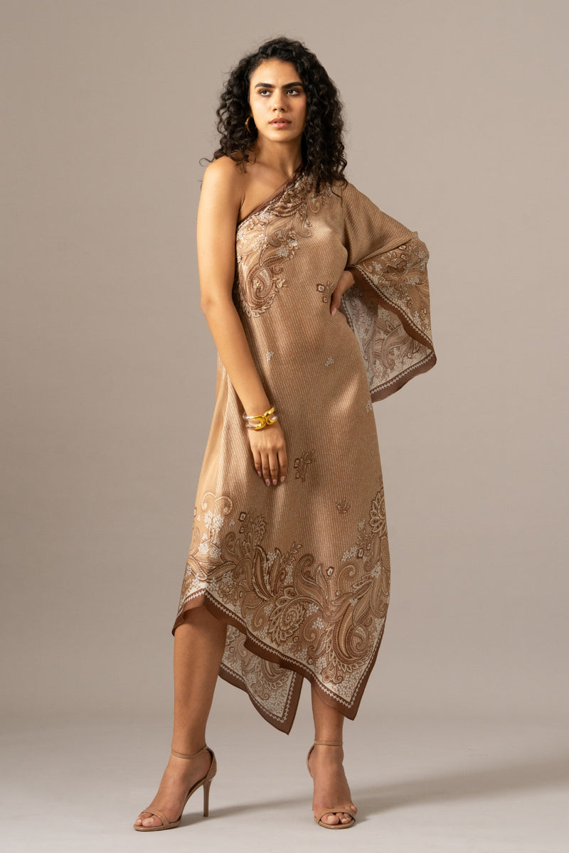 Paisely Scarf Printed Dress