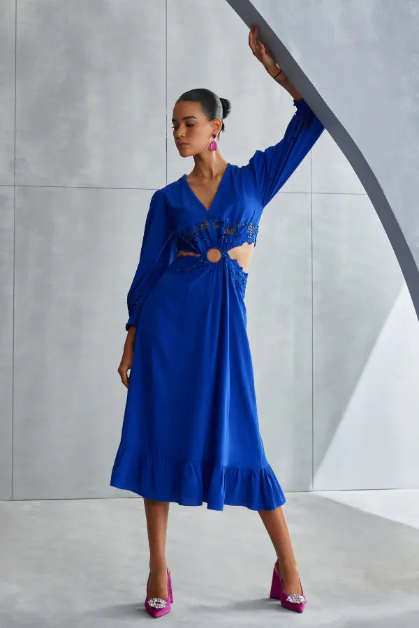 Vervain Waist Cut Out Dress Namrata Joshipura