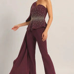 SILVER DUST PEPLUM TOP WITH SHARARA Namrata Joshipura Online