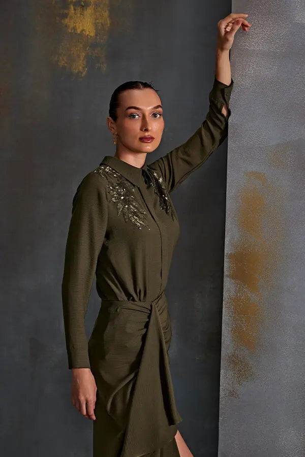 Autumn Fern Boxy Shirt Namrata Joshipura