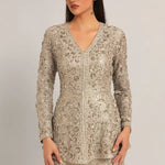 AMARA LONG PEPLUM WITH SHARARA Namrata Joshipura Online