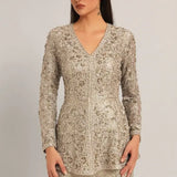 AMARA LONG PEPLUM WITH SHARARA Namrata Joshipura Online