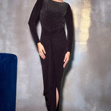 Crystal Square Drape Gown Namrata Joshipura
