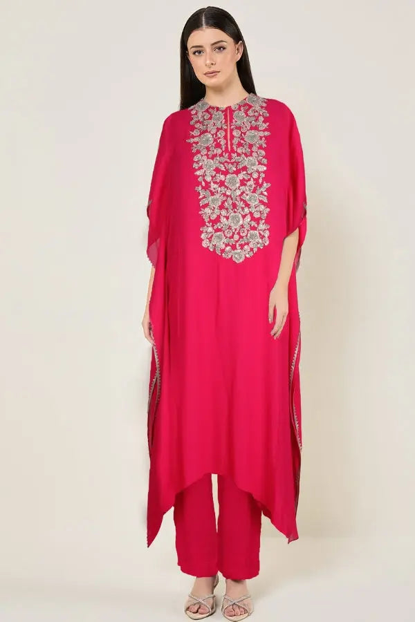 AMARA INTRICATE YOKE KAFTAN WITH PANTS Namrata Joshipura Online