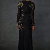 Autumn Fern Side Fringe Gown Namrata Joshipura Online
