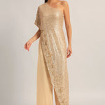 AMARA ONE SHOULDER MESH JUMPSUIT Namrata Joshipura Online