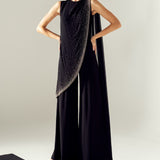 PEARL SHOWER FRILL TUNIC