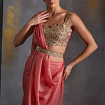 Bell Flower Draped Saree Namrata Joshipura
