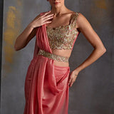 Bell Flower Draped Saree Namrata Joshipura