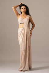 Lumiere Net Saree With Strap Blouse