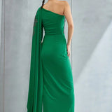 River Leaf One off Shoulder Gown Namrata Joshipura