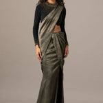 STAR GAZE CRUSTED BLOUSE WITH SLIT SAREE Namrata Joshipura Online