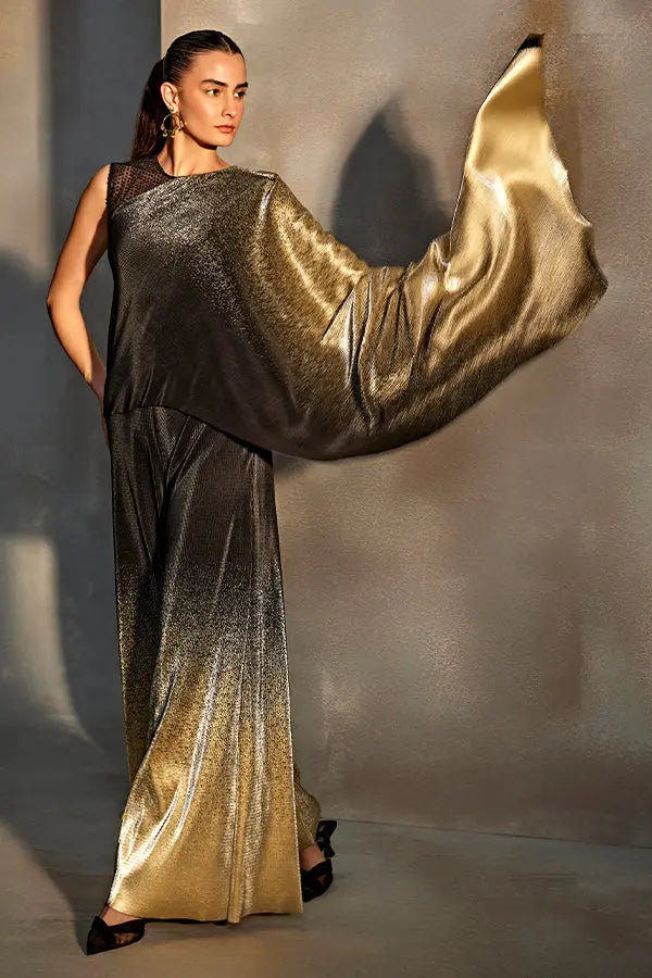 Sunset Fade Cape Jumpsuit Namrata Joshipura